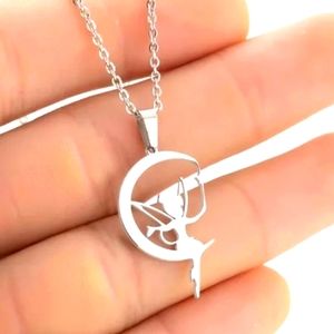 Stainless steel Tinkerbell necklace